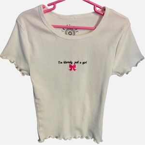 Top Girls “I’m Literally Just a Girl” Size Medium New